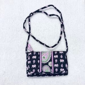 Vera Bradley Stylish Black and Pink Elephant Retired Women Wallet